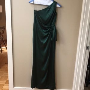 Escada Emerald green silk formal dress